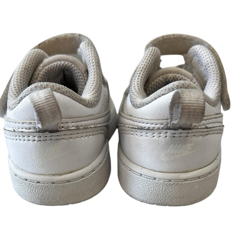 Nike Kids White Sneakers with Strap Toddler 6C - Picture 5 of 8